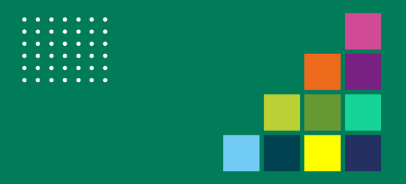 Multi-coloured steps going upwards