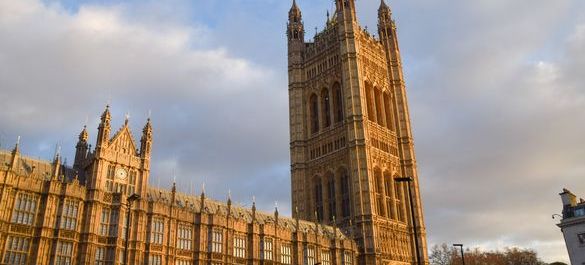 The Houses of Parliament. 