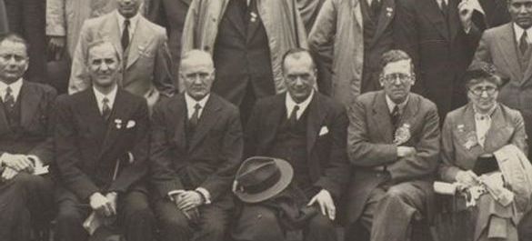 Group photo of delegates attending the Second International Congress of Microbiology, 25 July &ndash; 1 August 1936