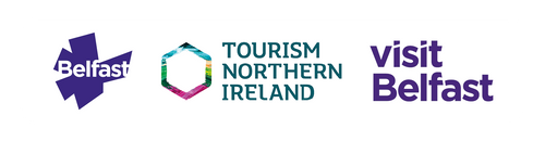 Belfast, Visit Belfast and Tourism Northern Ireland logos