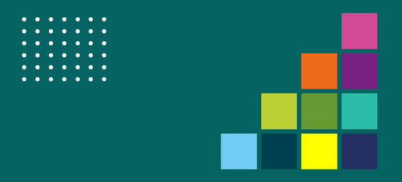 Multi-coloured steps going upwards